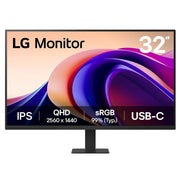 LG 32 Inch QHD IPS 100Hz Monitor with HDR10 and USB Type-C 15W PD
