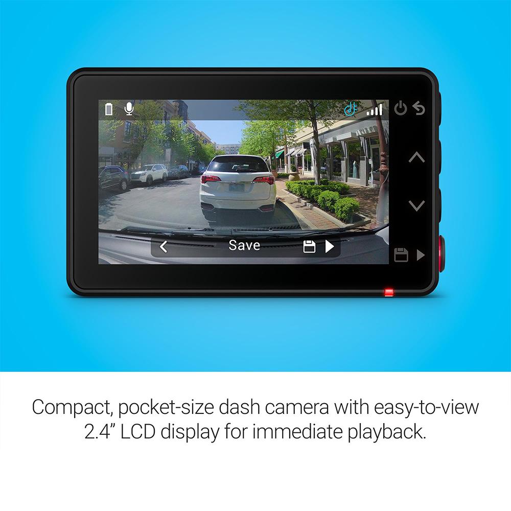Garmin Dash Cam X210 1440p HD, 140-degree FOV, Voice Control, GPS w/ Accessories Bundle