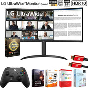 LG 34" Curved UltraWide WQHD Monitor +Gaming Controller +26 Months Protection