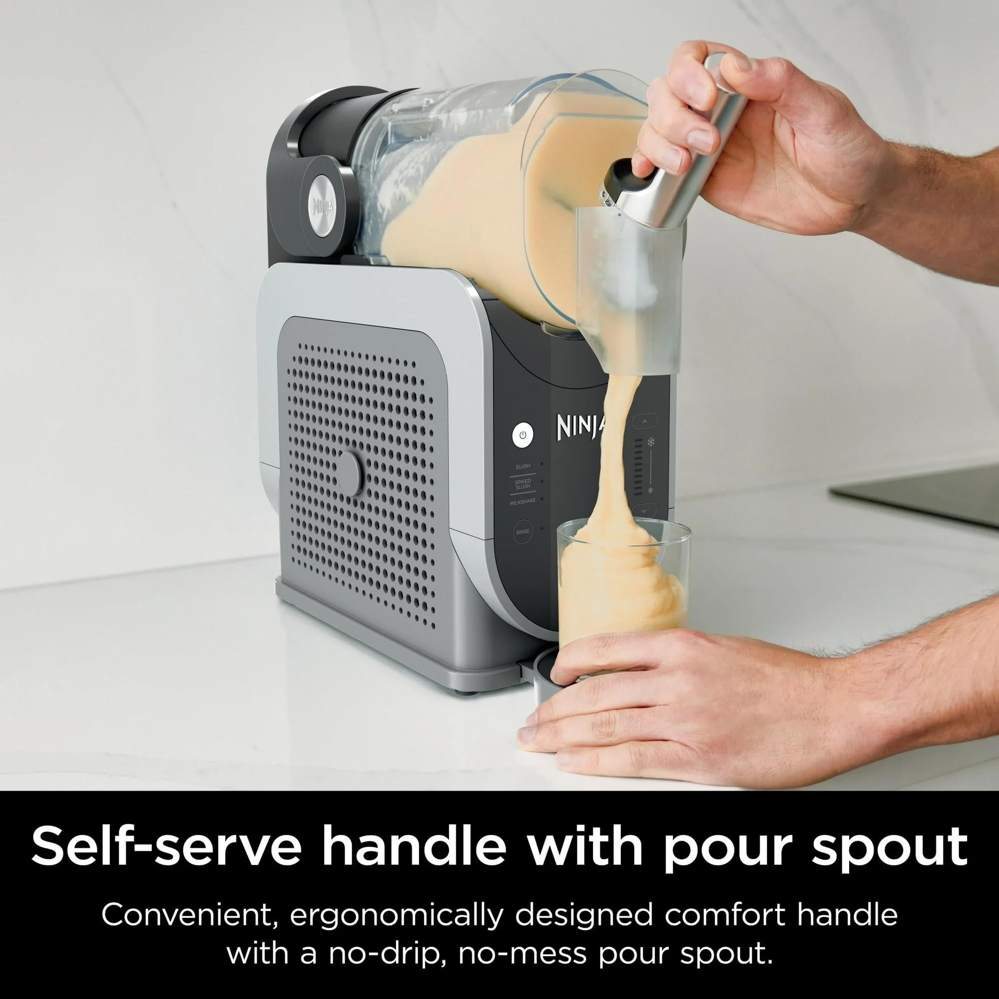 Ninja SLUSHi 72oz. Frozen Drink & Slushie Machine Refurbished + Ninja Slushie Tote Bag