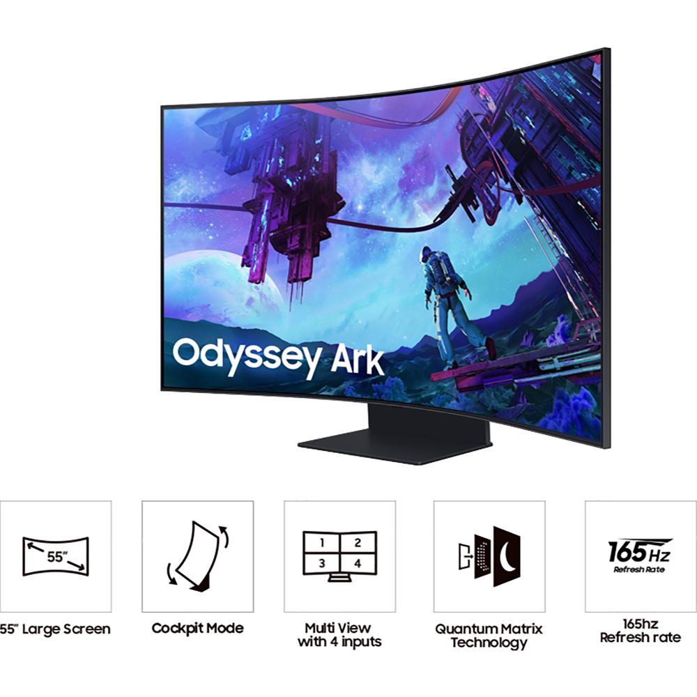 Samsung Odyssey Ark 2 55" 4K Mini-LED Curved Monitor +Controller +26 Months Protection