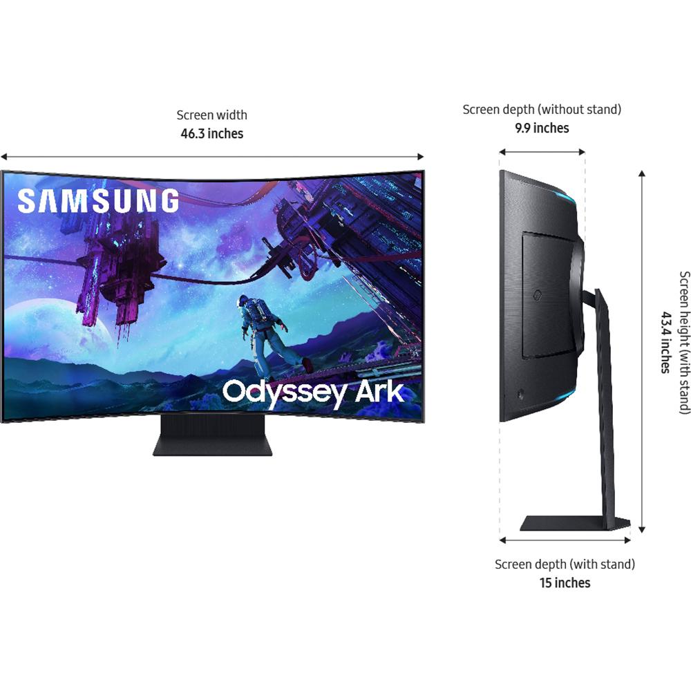 Samsung Odyssey Ark 2 55" 4K Mini-LED Curved Monitor +Controller +26 Months Protection
