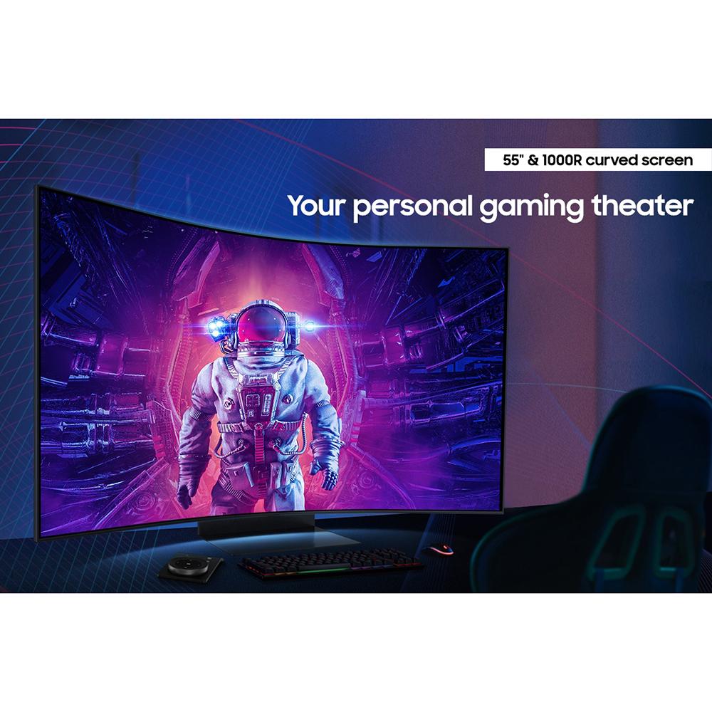 Samsung Odyssey Ark 2 55" 4K Mini-LED Curved Monitor +Controller +26 Months Protection