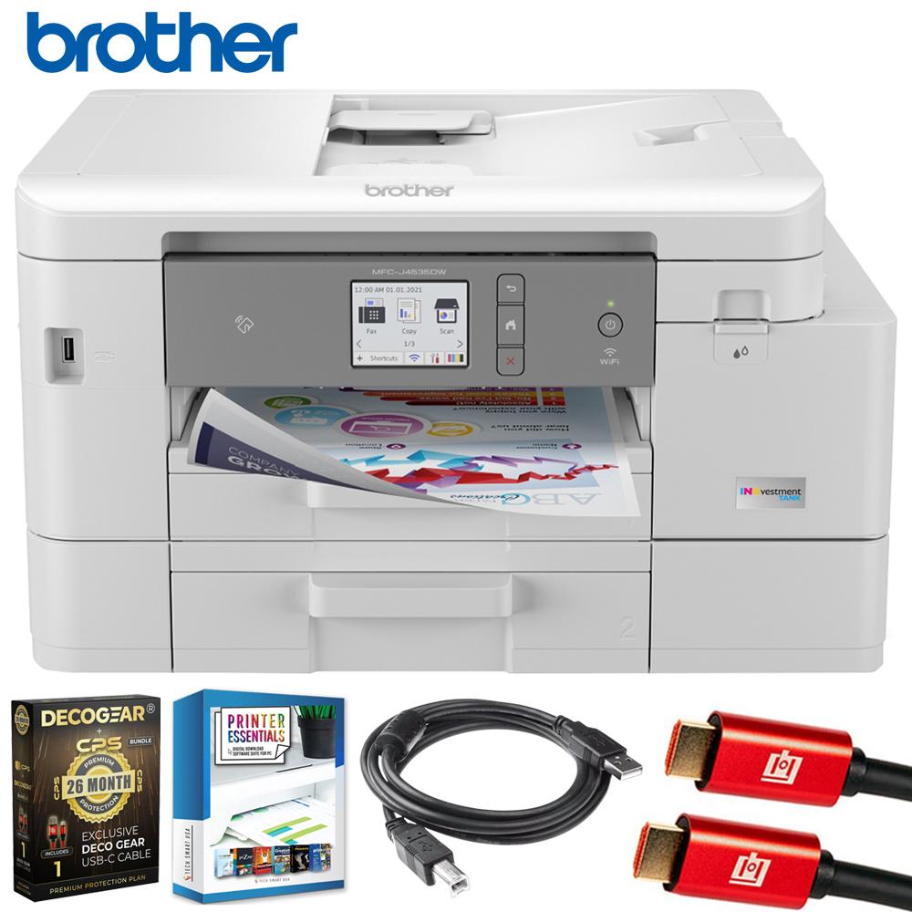 Brother INKvestment All-in-One Color Inkjet Printer + 26 Months Protection Bundle