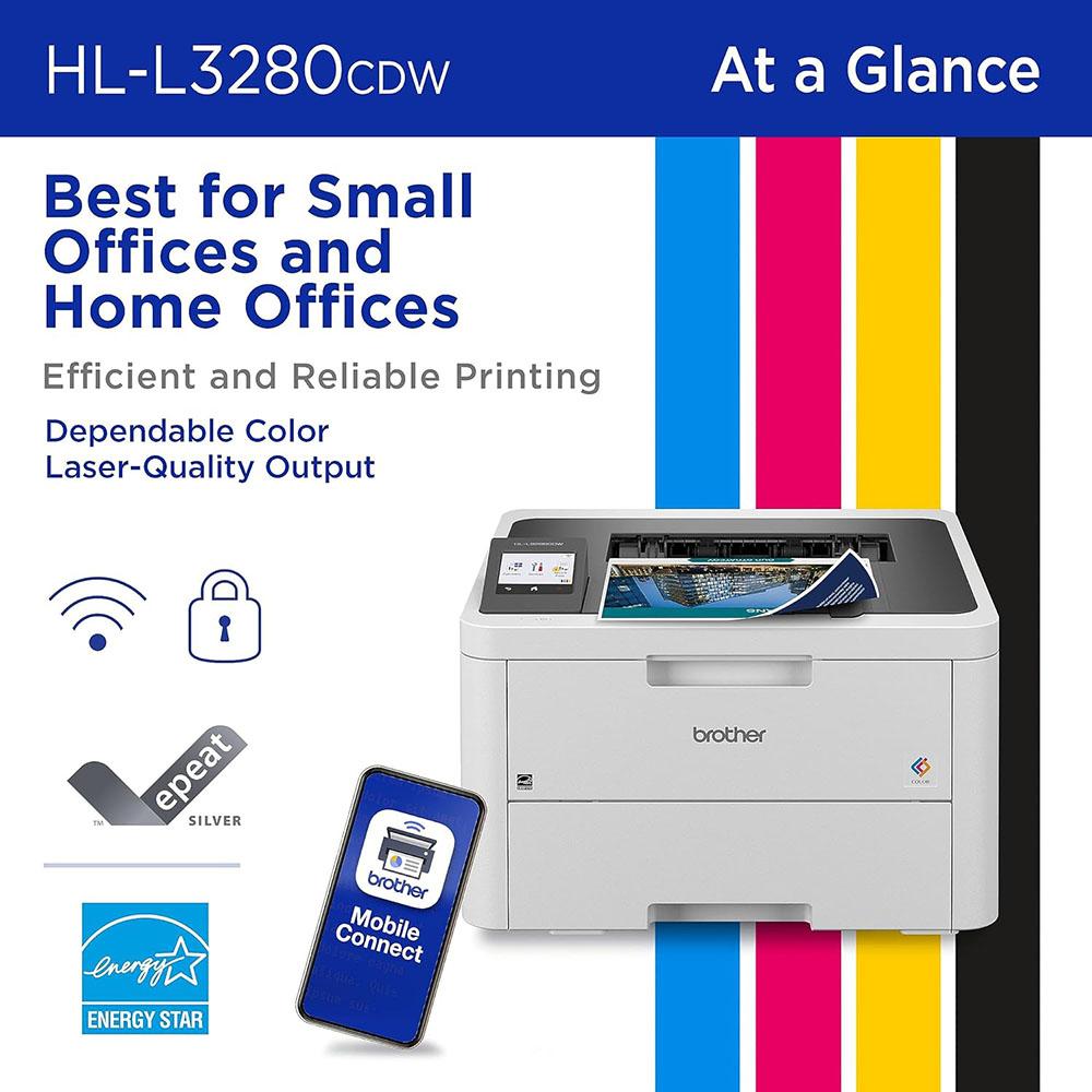 Brother HLL3280CDW Laser Printer + 26 Months Protection Bundle