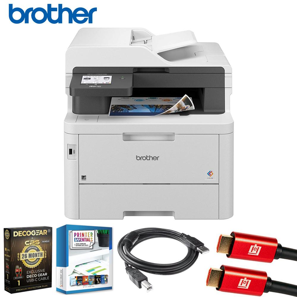 Brother MFCL3780CDW Digital Color All-in-One Laser Printer + 26 Months Protection Bundle