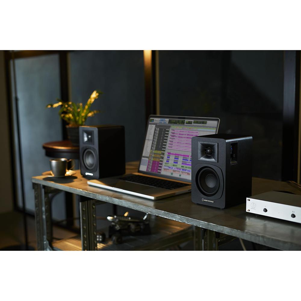 Audio-Technica AT-SP3X Bookshelf Speakers, Black