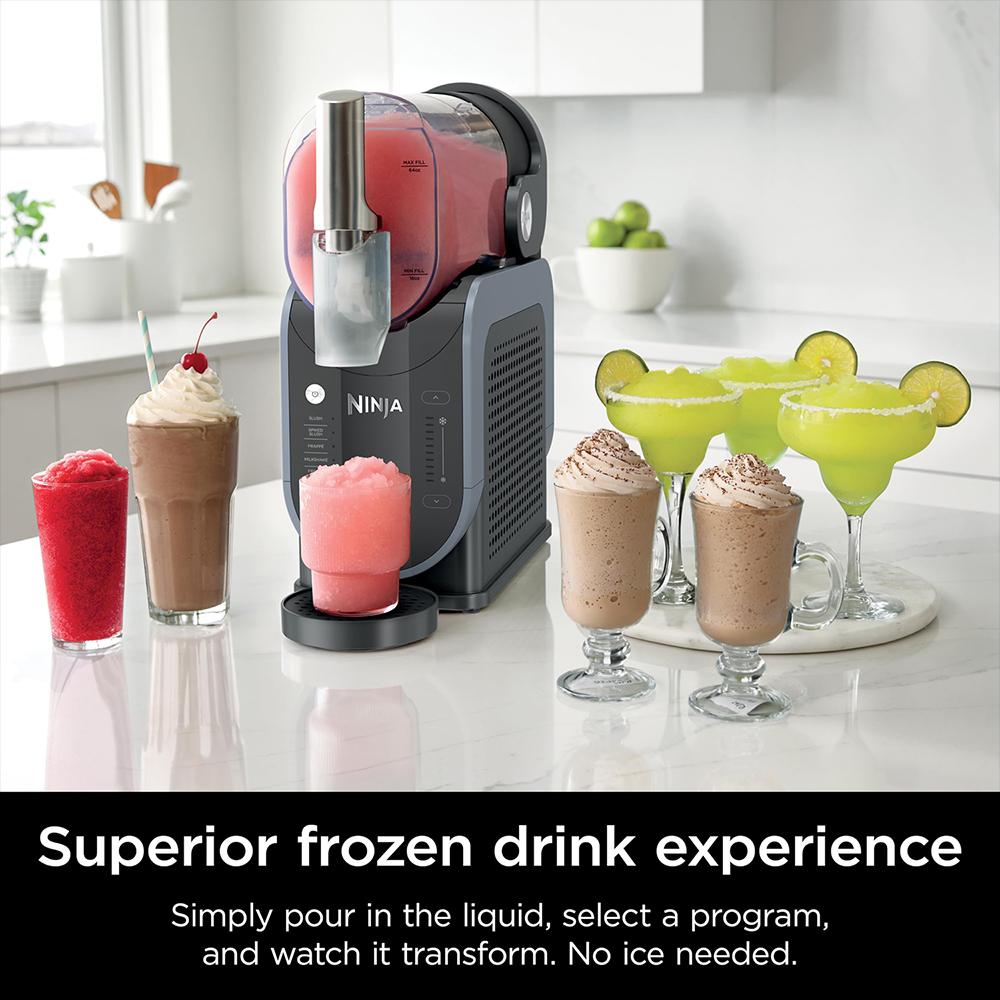 Ninja SLUSHi 88 oz. Frozen Drink & Slushie Machine Renewed + Travel Party Tote