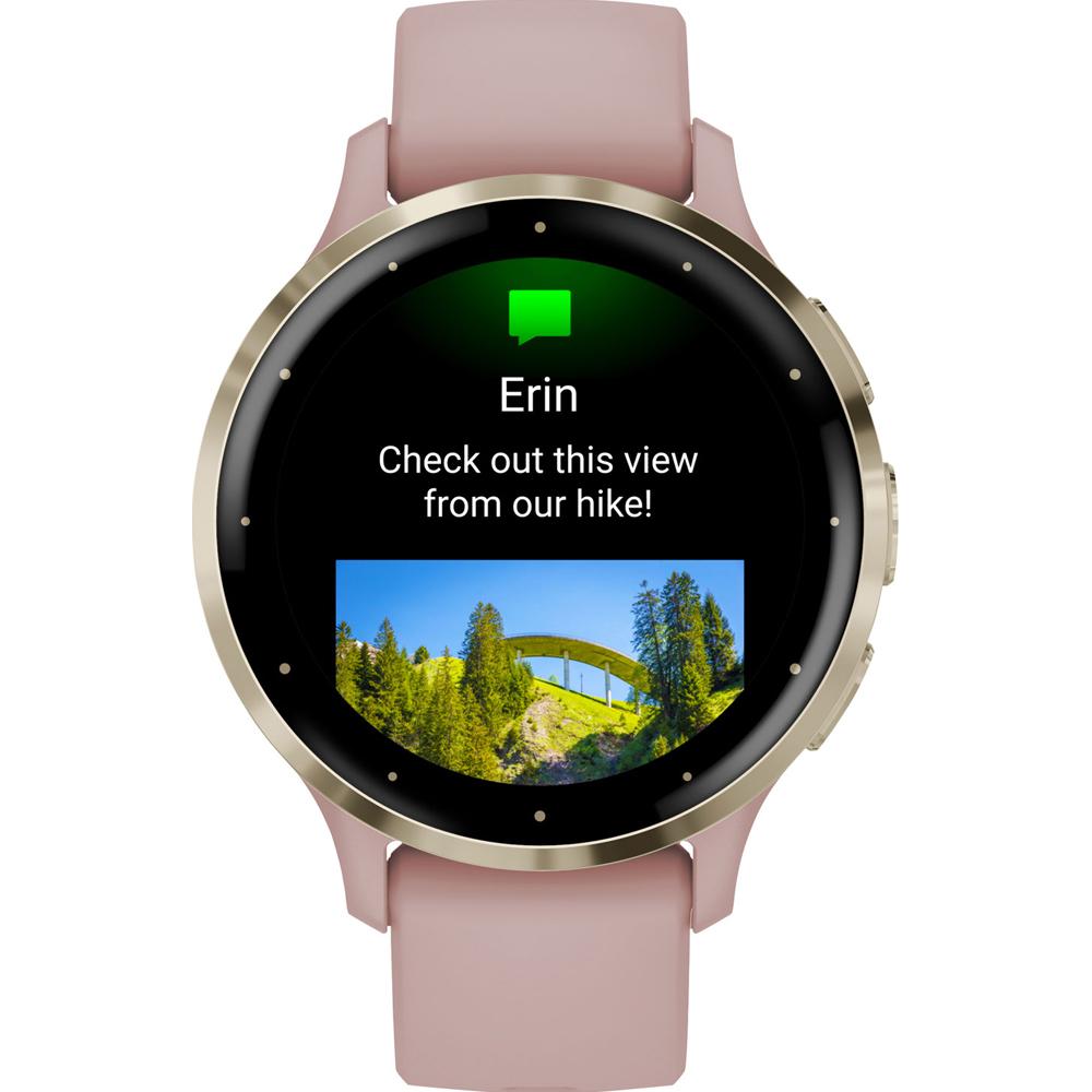 Garmin Venu 3S Fitness GPS Smartwatch Gold Bezel w/ Rose Case (41mm) - Refurbished