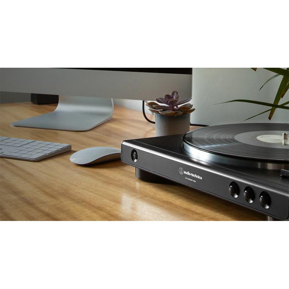 Audio-Technica AT-LP60XBT-USB Turntable Bluetooth, USB + Eris 3.5BT Monitors +2 YR Warranty Kit