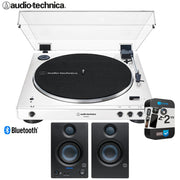 Audio-Technica AT-LP60XBT-WW Wireless Turntable + Eris 3.5BT Monitors + 2 YR Warranty Bundle
