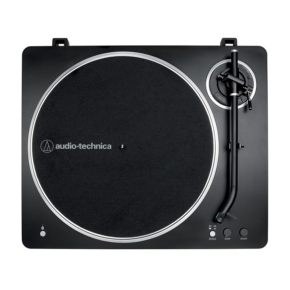 Audio-Technica AT-LP70XBT-BS Wireless Turntable + Eris 3.5BT Monitors + 2 YR Warranty Bundle