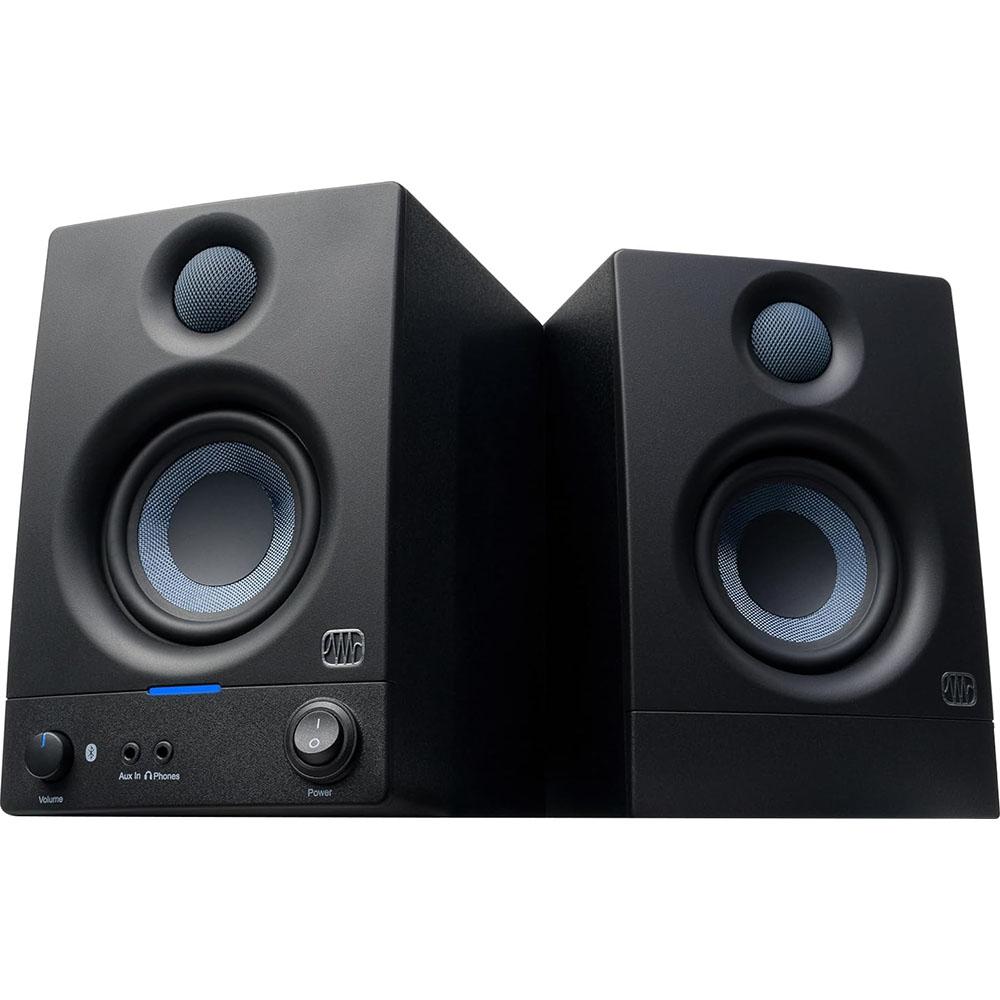 Audio-Technica AT-LP70XBT-BS Wireless Turntable + Eris 3.5BT Monitors + 2 YR Warranty Bundle