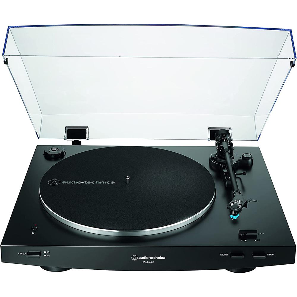 Audio-Technica AT-LP3XBT-BK Wireless Turntable + Eris 3.5BT Monitors + 2 YR Warranty Bundle