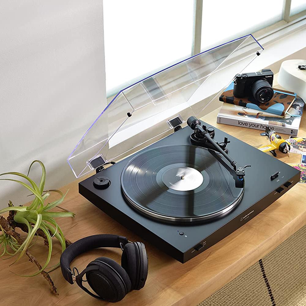 Audio-Technica AT-LP3XBT-BK Wireless Turntable + Eris 3.5BT Monitors + 2 YR Warranty Bundle
