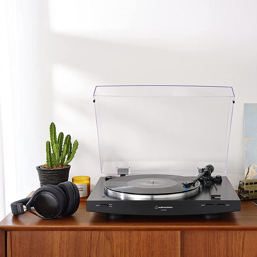 Audio-Technica AT-LP3XBT-WH Wireless Turntable + Eris 3.5BT Monitors + 2 YR Warranty Bundle