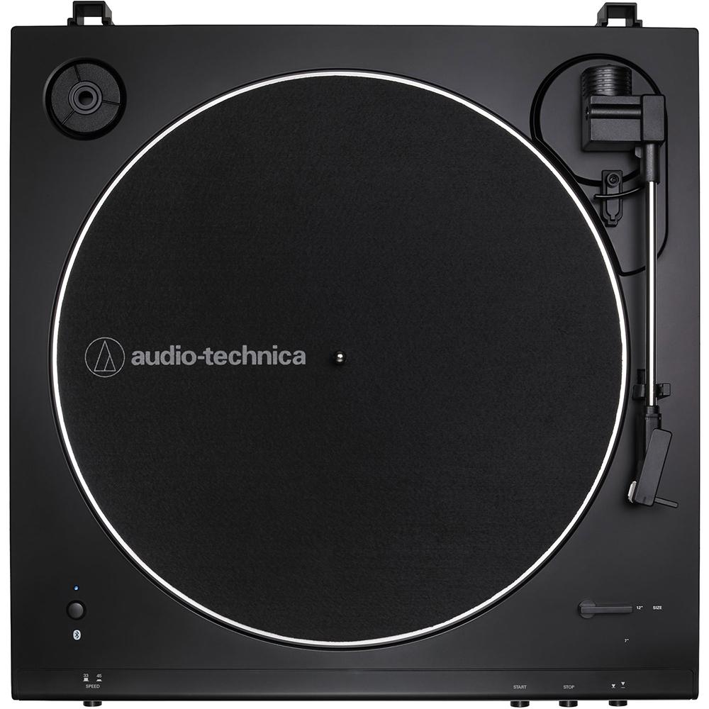 Audio-Technica Fully Automatic Belt-Drive Stereo Turntable Black+Speakers Bundle