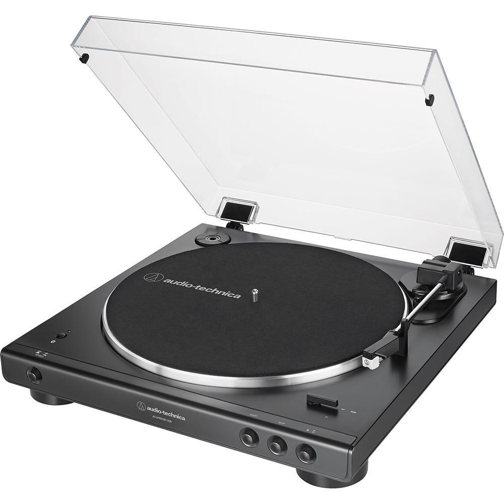 Audio-Technica Fully Automatic Belt-Drive Turntable with BT USB+Speakers Bundle