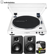 Audio-Technica Fully Automatic Wireless Belt-Drive Turntable + Speakers Bundle
