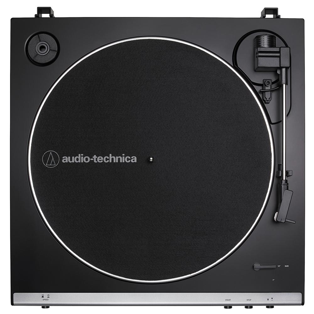 Audio-Technica Fully Automatic Belt-Drive Turntable Gunmetal with Speaker Bundle