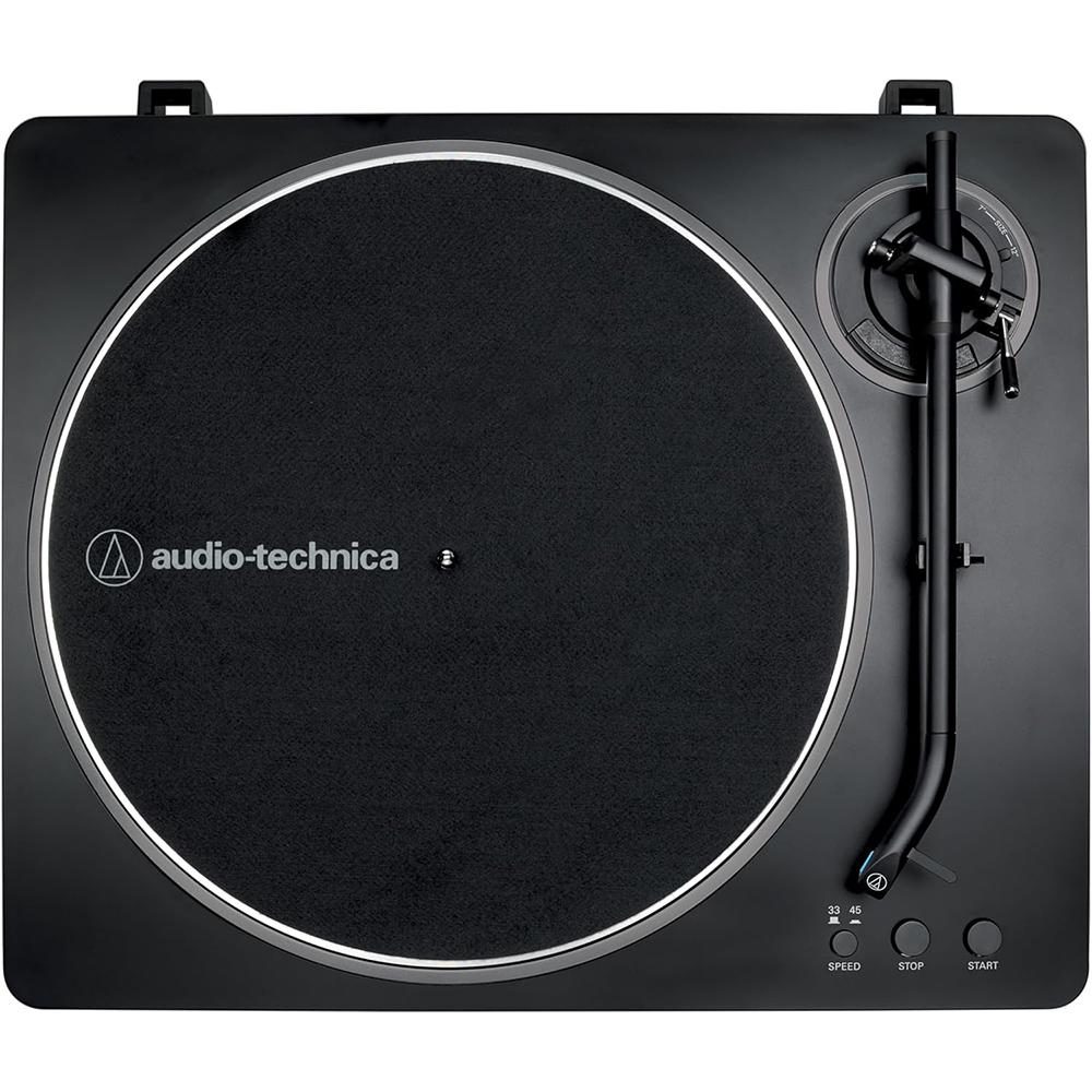 Audio-Technica Fully Automatic Belt-Drive Turntable Silver with Speaker Bundle