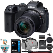 Canon EOS R7 Mirrorless Camera + RF-S 18-150MM F3.5-6.3 Lens + Accessories Bundle