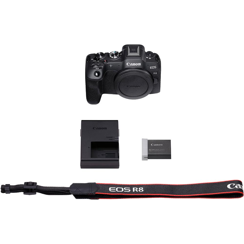 Canon EOS R8 Full Frame Mirrorless Camera Body Only 5803C002 + Accessories Bundle