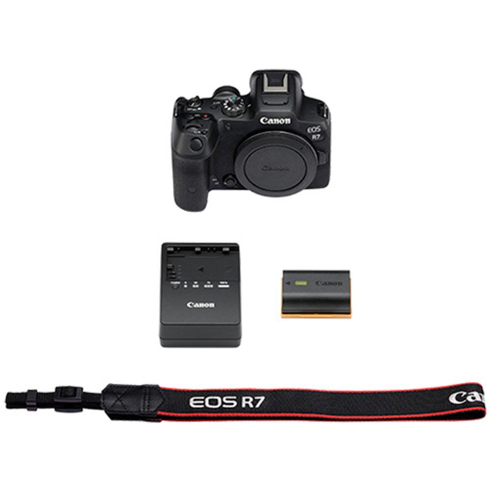 Canon EOS R7 Mirrorless APS-C Camera Body, 4K, 32.5 MP 5137C002 + Accessories Bundle