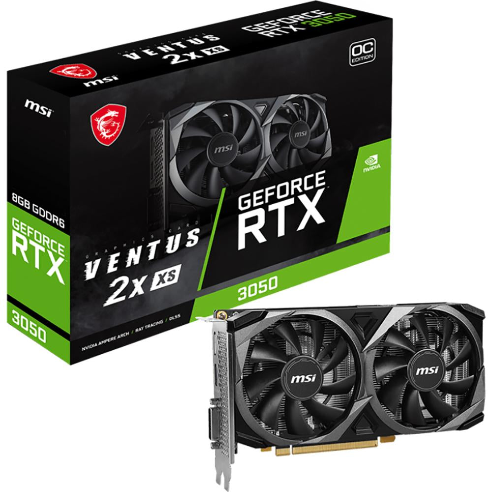 MSI GeForce RTX 3050 VENTUS 2X 8G OC - 8GB GDDR6 Graphics Card
